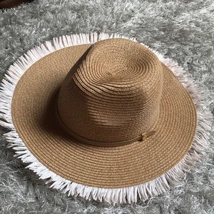 New! BCBG Sun Hat with fringes